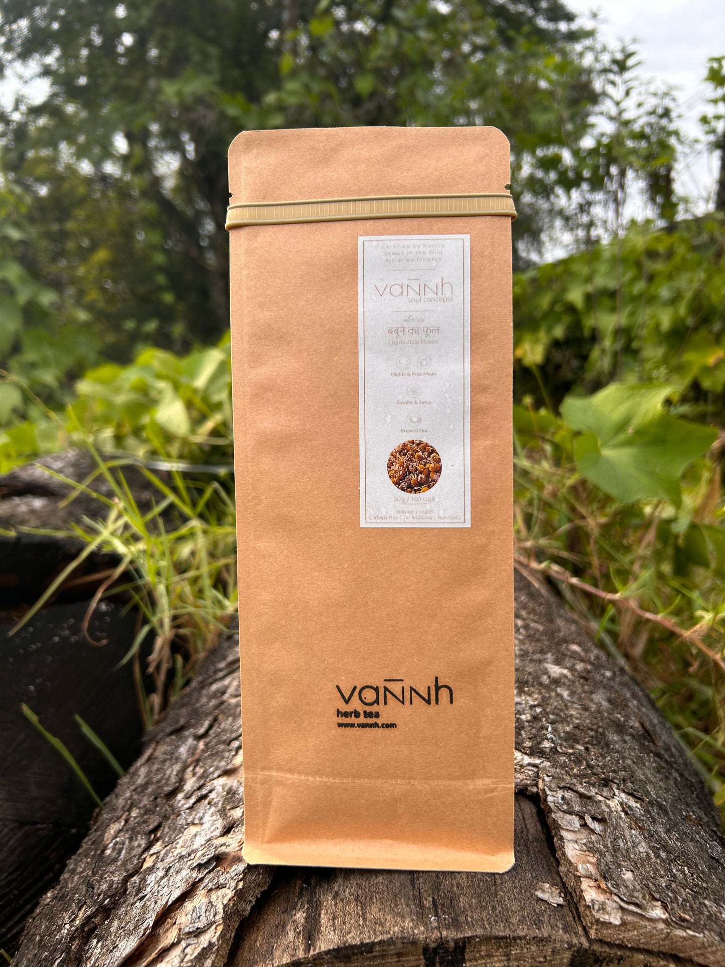Vannh Chamomile Flower Tea: Wild & Air-dired (50g)