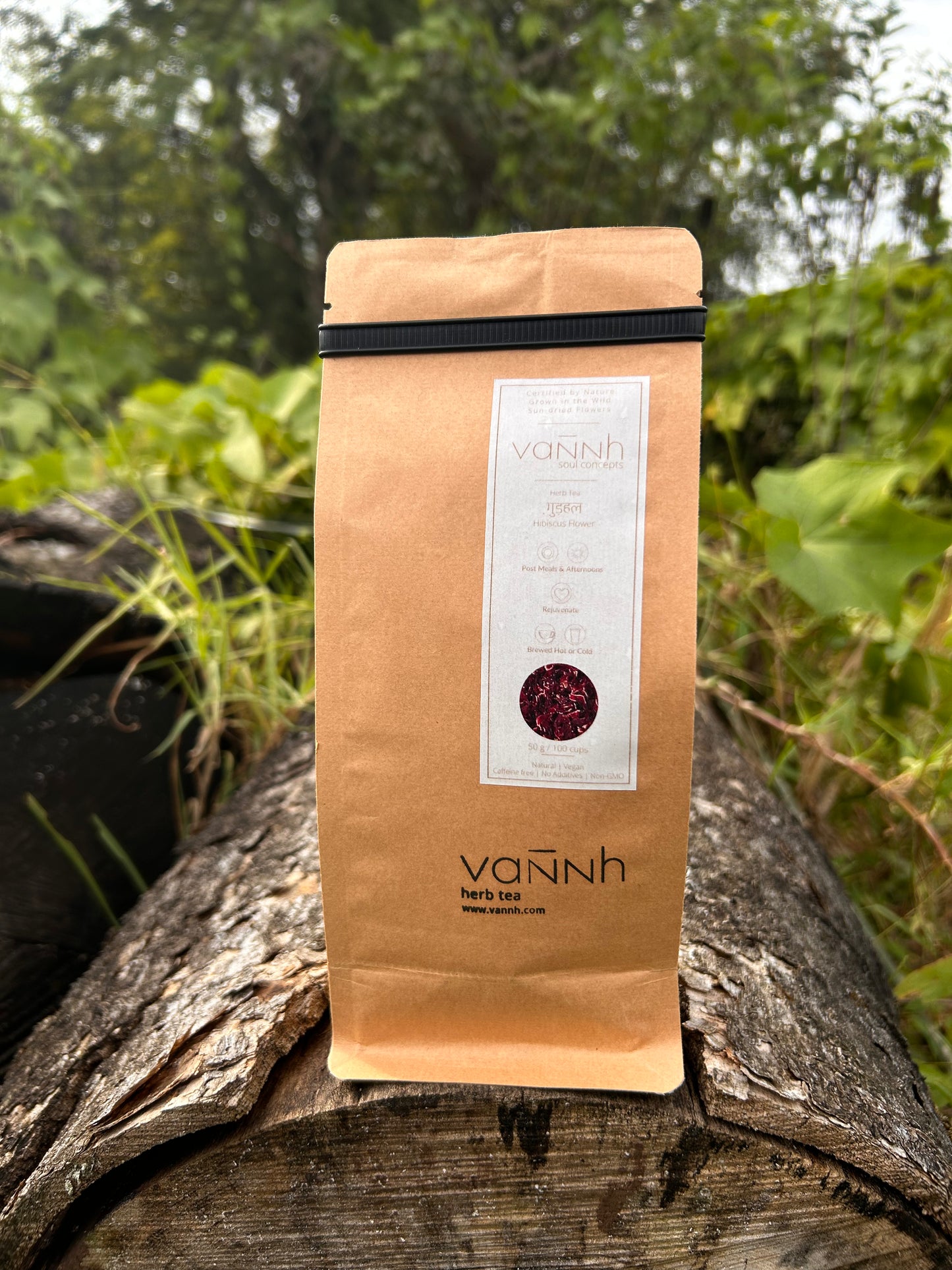 Vannh Hibiscus Flower Tea: Wild & Sun-Dried (50g)
