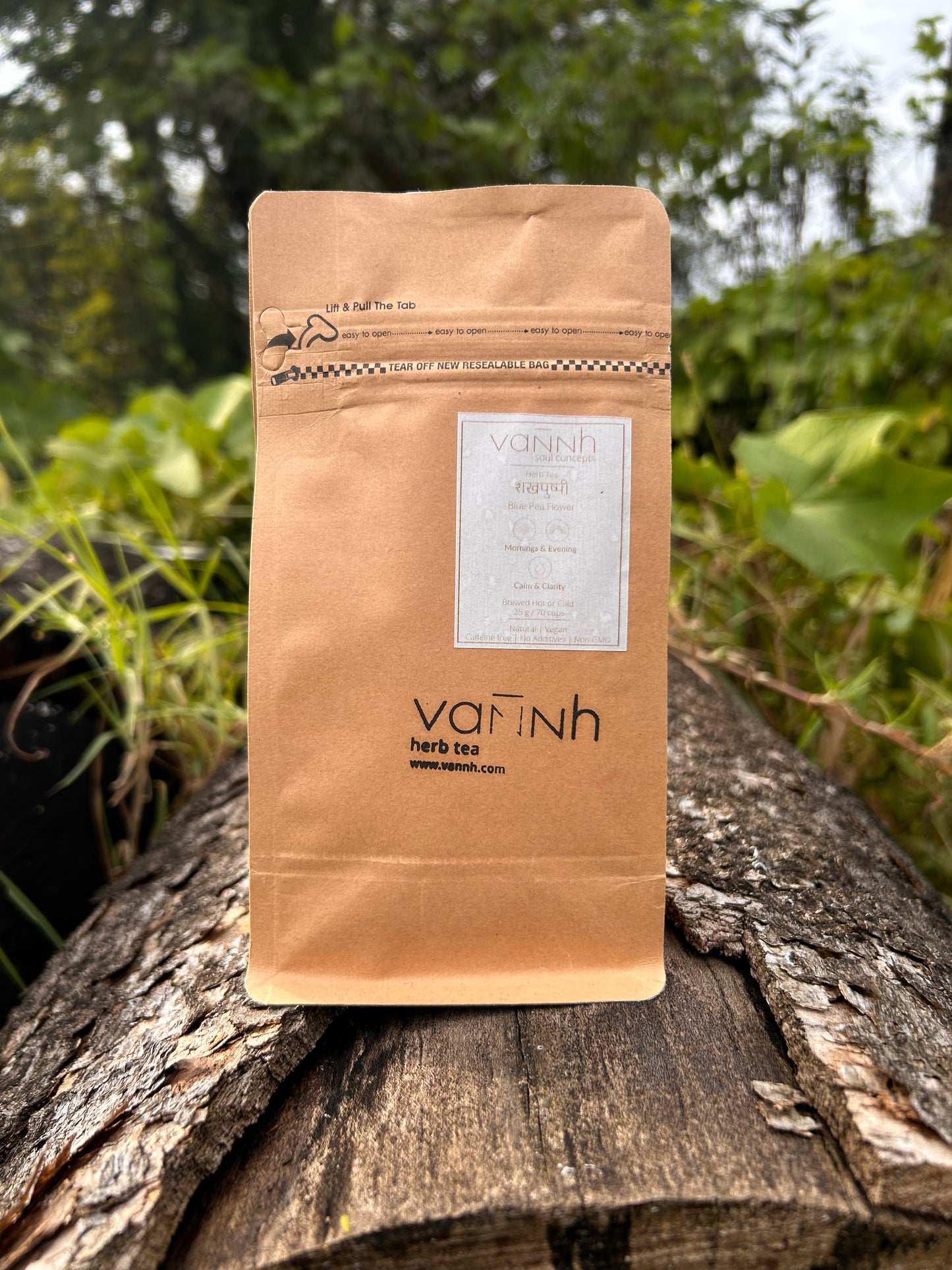 Vannh Blue Pea Flower Tea: Wild & Sun-dried (25g)