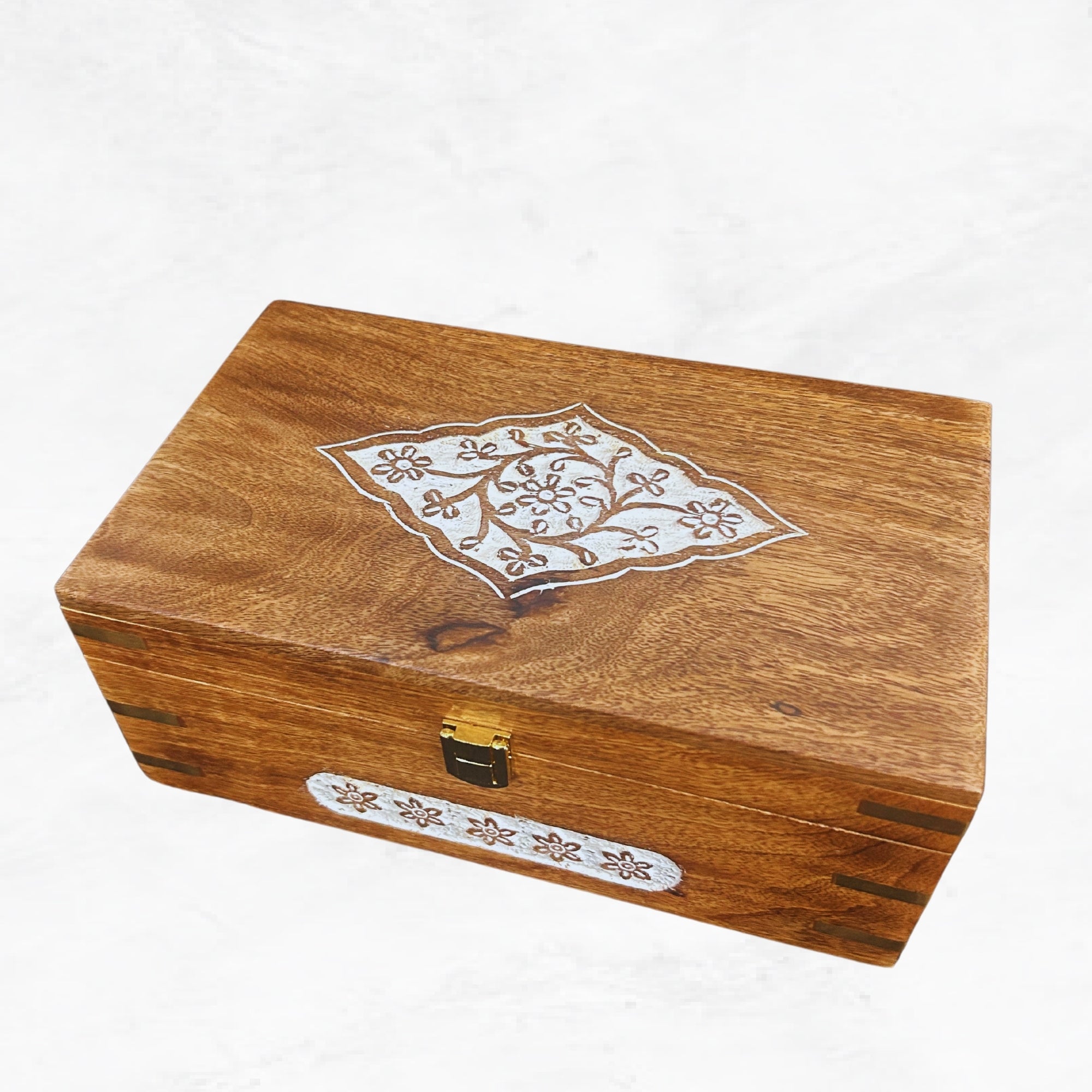 Wood Tea Box - Our Classic Vintage Design-Heirloom Quality-Store and Serve Your Favorite Teas in Style! - Great selling Kitchen or Housewarming Gift