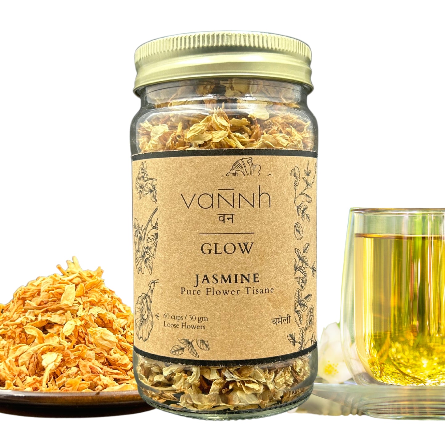 JASMINE FLOWER TISANE | GLOW | Pure Flower | 30 g