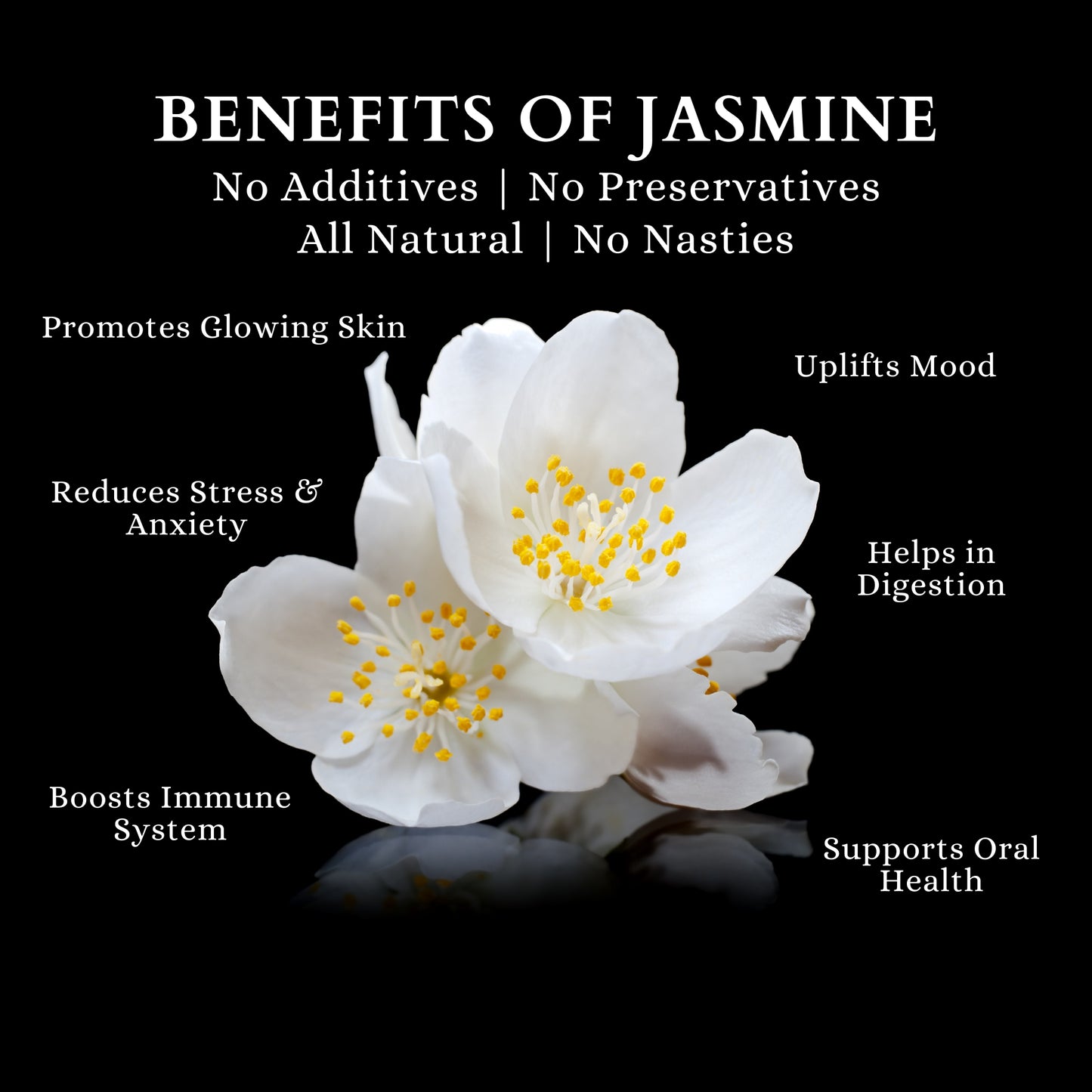 JASMINE FLOWER TISANE | GLOW | Pure Flower | 25 Paper Bags