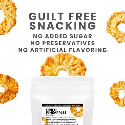 Solar Dried Pineapple Chips for Healthy Snacking | 70g